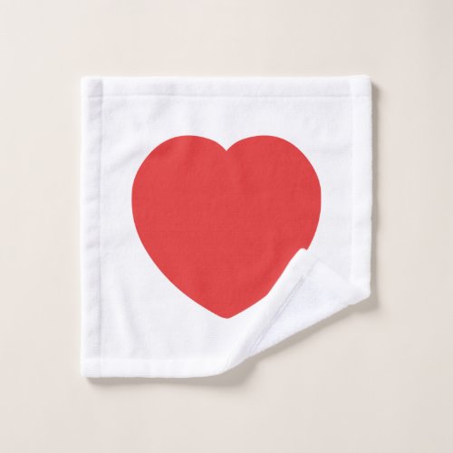 Love Heart Wash Cloth