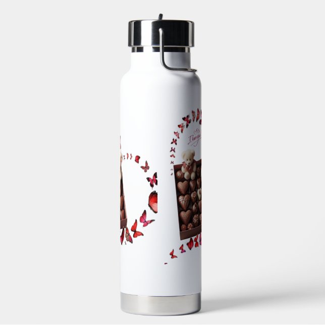 Love Heart  Water Bottle (Left)