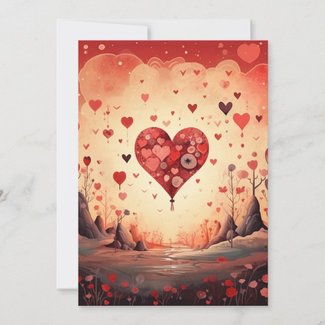 Love Heart: When I tell you - Valentine Love Card (Front)