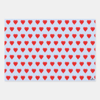 Love Heart Wrapping Paper Sheets