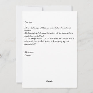 Love Heart: Write your letter - Valentine Card