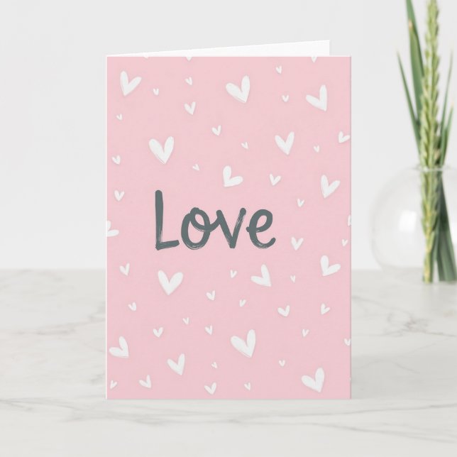 Love Heartfelt Greeting Card (Front)
