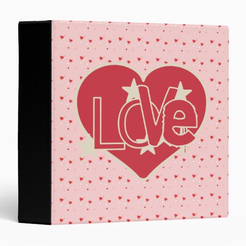 Love Hearts and Stars Binder