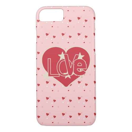 Love Hearts and Stars iPhone 87 Case