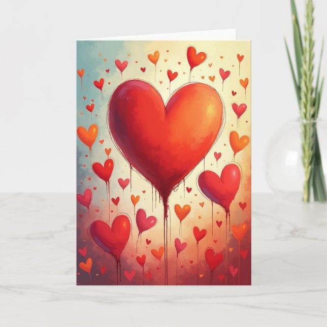 Love Hearts Art Card (Front)