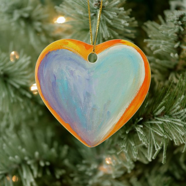Love Hearts Art Custom Holiday Gift Ornaments (Tree)