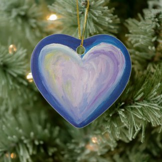 Love Hearts Art Custom Holiday Gift Ornaments