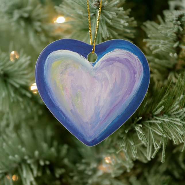 Love Hearts Art Custom Holiday Gift Ornaments (Tree)