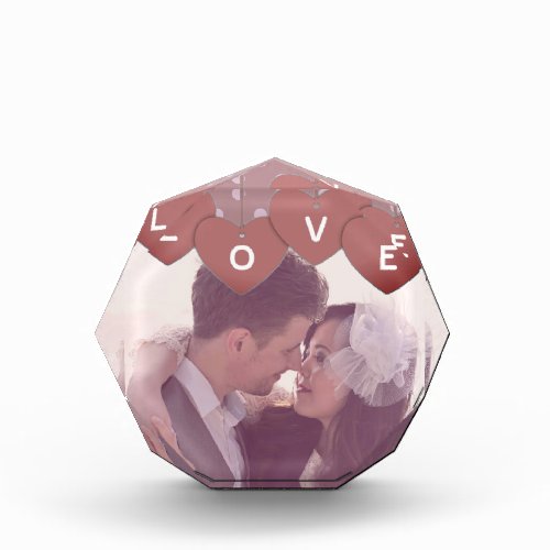 Love Hearts Banner Romantic Overlaid Custom Photo