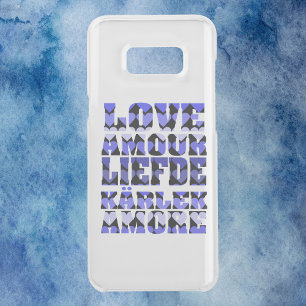 Love Hearts Blue Pattern Uncommon Samsung Galaxy S8+ Case
