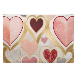 Love Hearts Cloth Placemat
