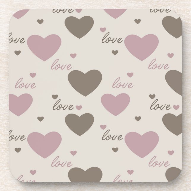Love Hearts Coaster (Front)