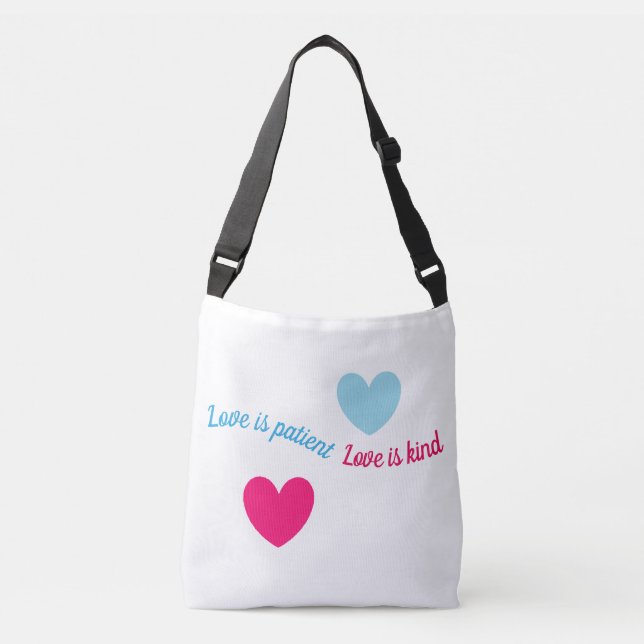 Love hearts crossbody bag (Front)