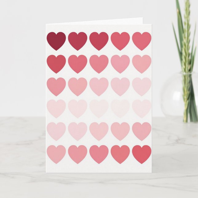 Love Hearts Gradient Card (Front)