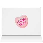 Love Hearts Greeting Card (Inside Horizontal (Top))