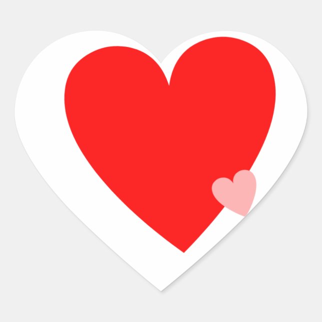 Love Hearts Heart Sticker (Front)