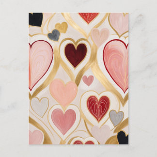 Love Hearts Holiday Postcard