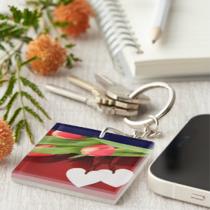 LOVE HEARTS KEYCHAIN
