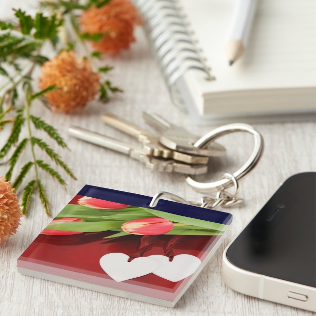 LOVE HEARTS KEYCHAIN (Front Right)