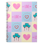 Love Hearts Keychain Magnet Announcement Throw Pil Notebook at Zazzle