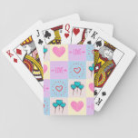 Love Hearts Keychain Magnet Announcement Throw Pil Playing Cards at Zazzle