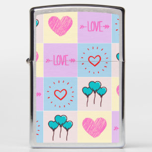 Love hearts keychain magnet announcement throw pil zippo lighter