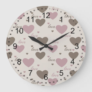 Love Hearts Large Clock