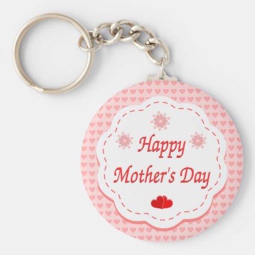 Love hearts mothers day keychain