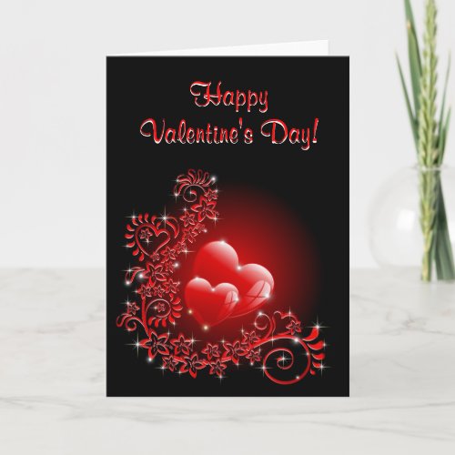 Love Hearts Ornaments Holiday Card