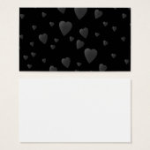 Love Hearts Pattern in Black and Gray. (Front & Back)