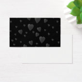 Love Hearts Pattern in Black and Gray. (Desk)