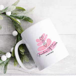 Love Hearts Pink Watercolor Coffee Mug