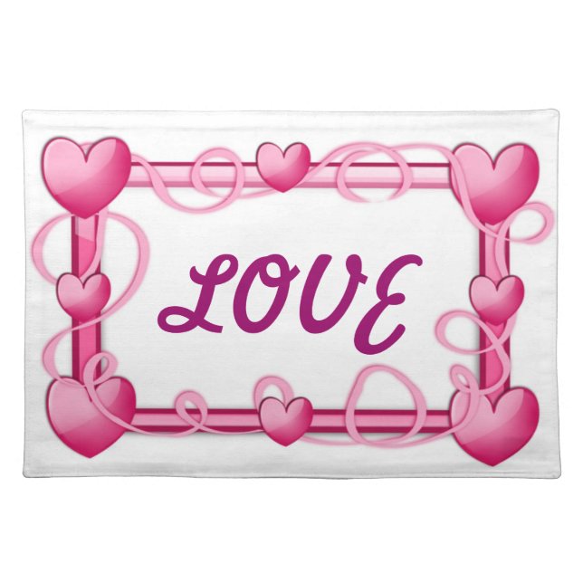 LOVE HEARTS PLACEMAT (Front)