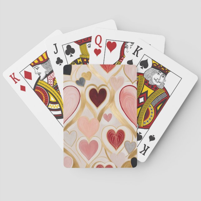 Love Hearts Poker Cards (Back)