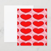 love hearts red squares (Front/Back)