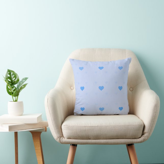 Love Hearts - Seamless Pattern 15 Throw Pillow (Chair)