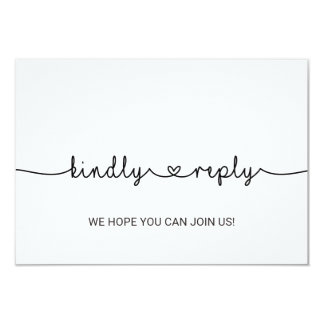 Love Hearts Song Request RSVP Invitation