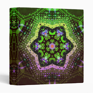 Love Hearts Stained Glass Geometric Art Binder