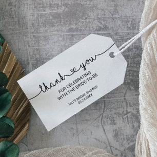Love Hearts Thank You Favor Gift Tags