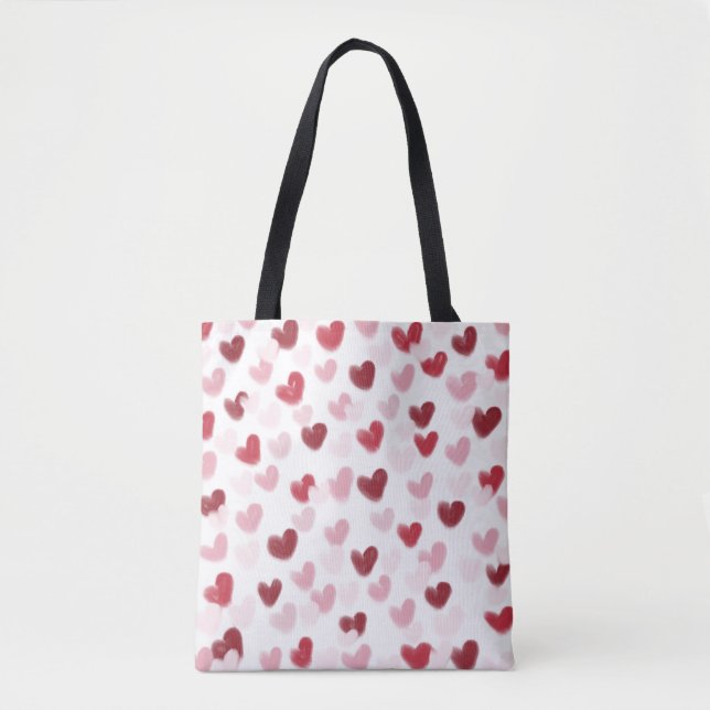 Love Hearts Tote Bag (Front)