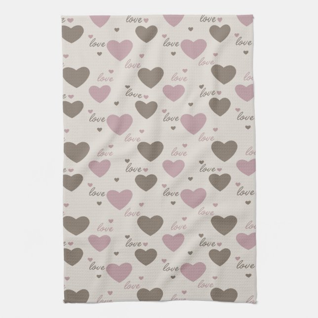 Love Hearts Towel (Vertical)