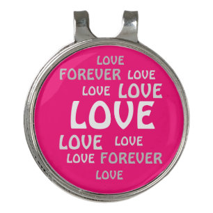 LOVE HEARTS VALENTINE,  MEN, BOYFRIEND CASUAL GIFT GOLF HAT CLIP