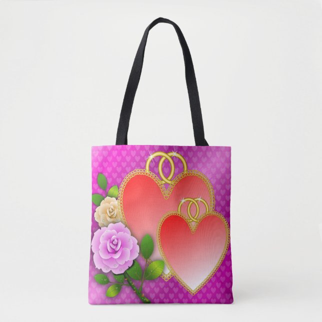 Love Hearts Valentine's Day-20362 Tote Bag (Front)