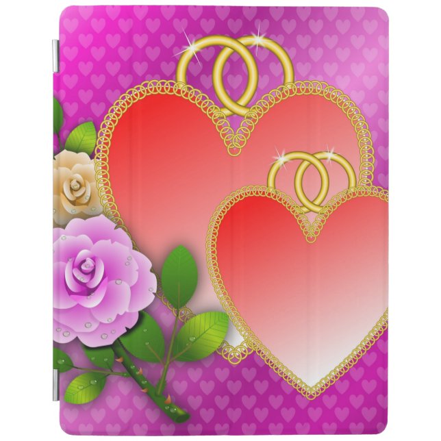 Love Hearts Valentine's Day  iPad Smart Cover (Front)