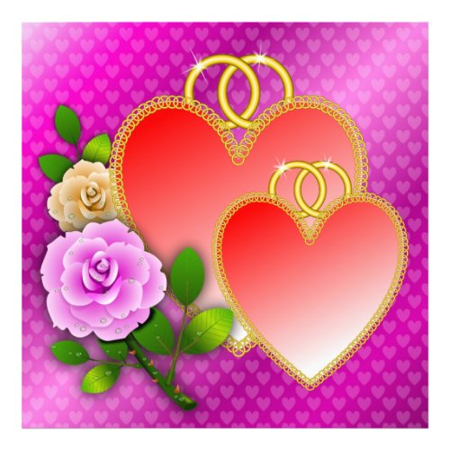 Love Hearts Valentines Day  Photo Print