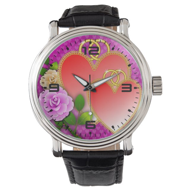 Love Hearts Valentine's Day Watch (Front)