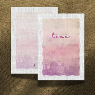 'Love' Heather & Dusk Graduation Gift Insert Card