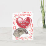 Love Hedgehog Greeting Card ver.2