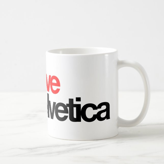 Love Helvetica Mug (Right)