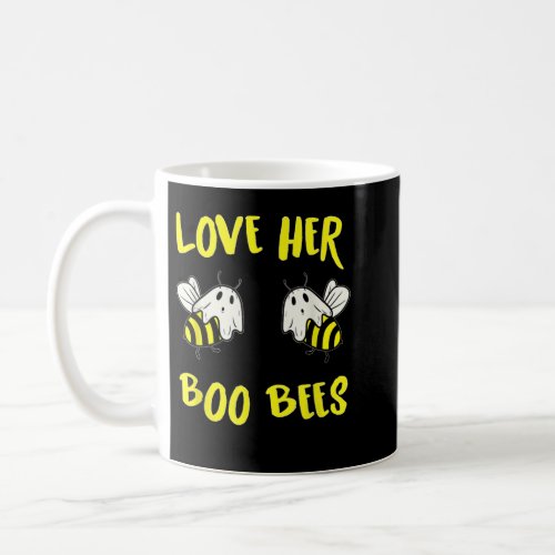 Love Her Boo Bees Couples Halloween Party Costume  Coffee Mug